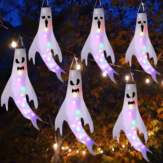 6PCS Halloween Hanging Windsocks Outdoor {1}