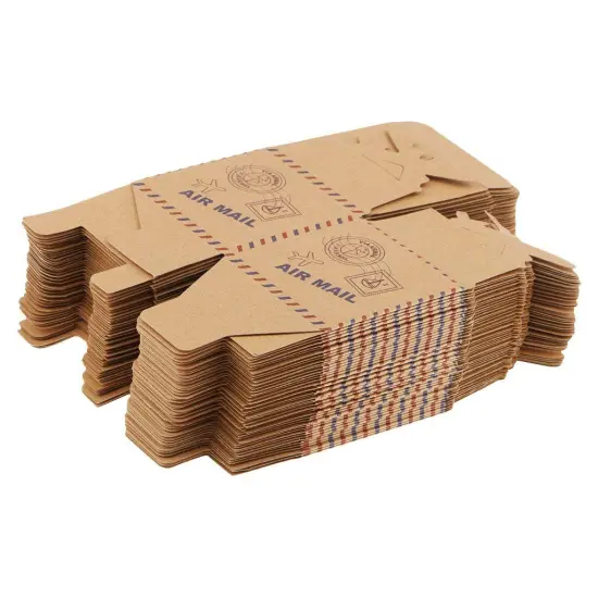 50pcs Travel Theme Airplane Kraft Paper Bag Wedding Favor Paper Bag Sweets Chocolate Candy Boxes Gift Boxes Wedding Birthday Party Favor {4}