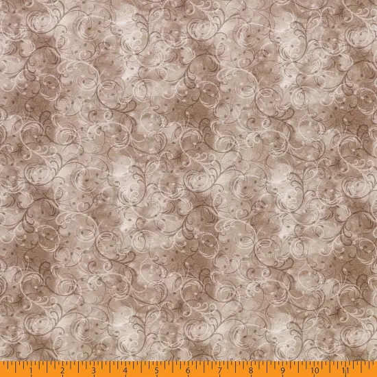 Mook Fabrics Elegance Cotton Fabric [45 in. Wide] - By The Yard Taupe {3}