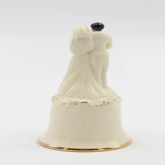 Hand Crafted Ceramic African American Wedding Couple Bell, Wedding D&eacute;cor, Wedding Gift, Wedding Favor, Anniversary D&eacute;cor, Anniversary Gift {3}