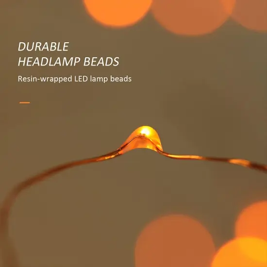 Mini Halloween Fairy Lights, 2 Pack Copper Wire Battery {2}