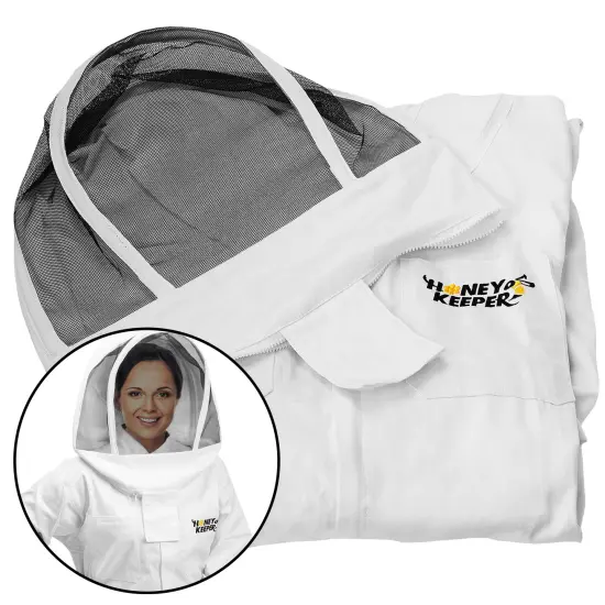 Honey Keeper Starter Beehive Kit (1 Deep Hive Body) with Essential Starter Supplies Tool Kit for Langstroth Beekeeping, Fully Assembled and Painted White {4}