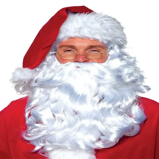 Christmas Costume Santa Claus Synthetic Wig and Beard set {1}