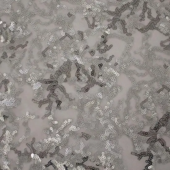 Coral Reef Stretch Mesh Sequin Fabric {1}