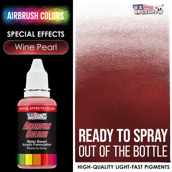 Wine Pearl, Pearlized Special Effects Acrylic Airbrush Paint, 1 oz. {2}