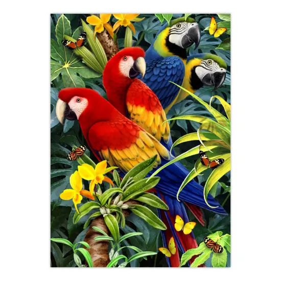 PJS83 | Painting by numbers&trade; 10pc 8.75" x 11.375" Majestic Macaws Painting Project {2}