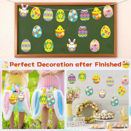 30 Pack Spring Tree Craft Kit DIY Flower Butterfly Bee Craft 3D Art Paper Crafts for Kids Toddler Easter Summer Stickers Game Activities {5}