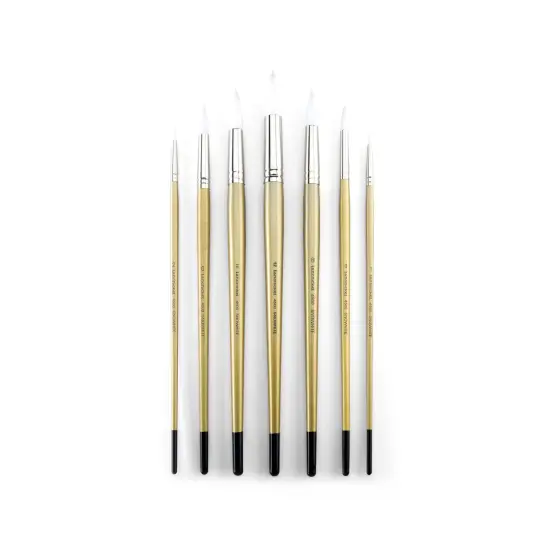 RSET-4520 | Snowhite&trade; 7pc Oil & Acrylic Filbert Brush Set {2}