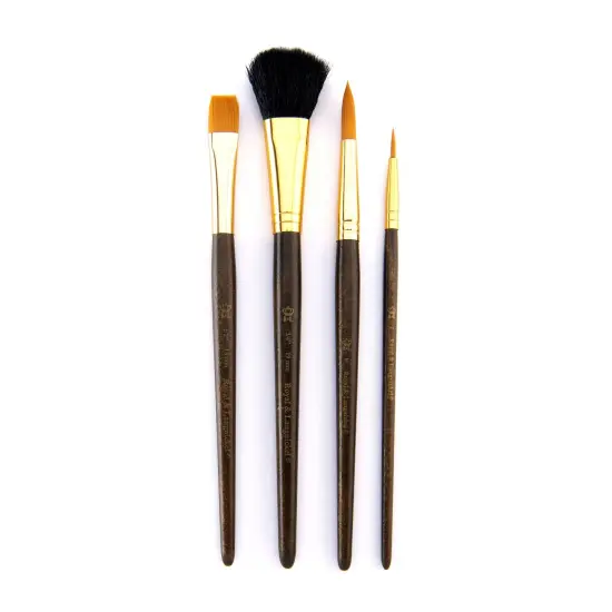 RSET-9165 | 4pc Golden Taklon Variety Brush Set {2}