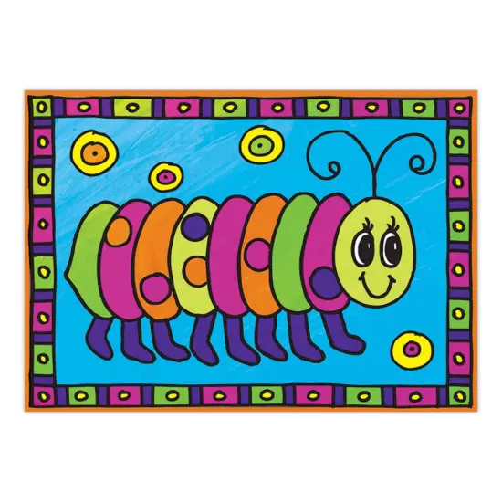 MFP202 | Painting by numbers&trade; Children's 12pc 8.75" x 11.75" Happy Bugs Painting Project 2-Pack {3}