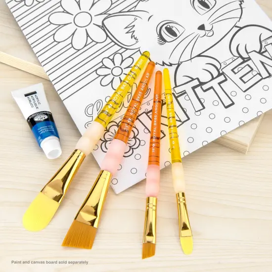 BK692 | Big Kid's Choice 4pc Lil' Grippers&trade; Filbert/Angular Brush Set {2}