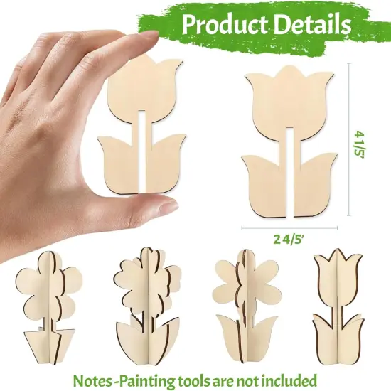 Flower Spring Wood Crafts to Paint for Adults {2}