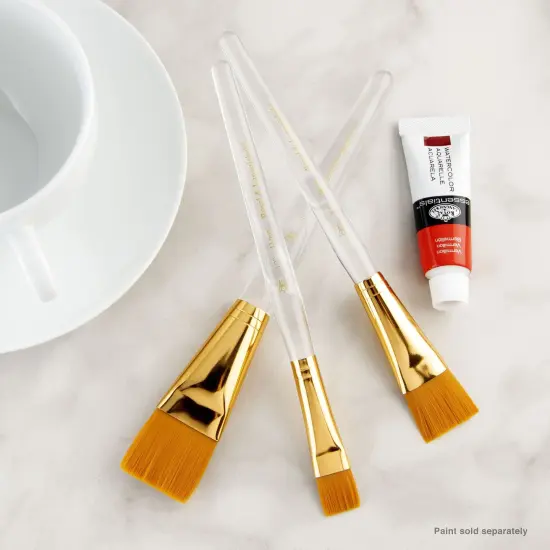 RSET-9160 | 3pc Golden Taklon Wash Brush Set {3}