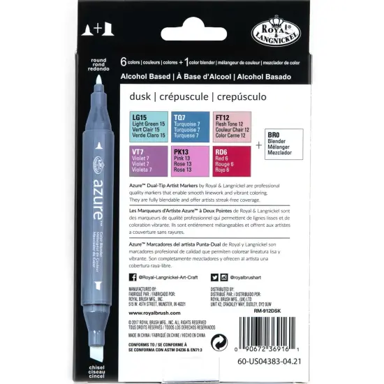 RM-912DSK | Azure&trade; 7pc Dusk Color Marker Set {6}