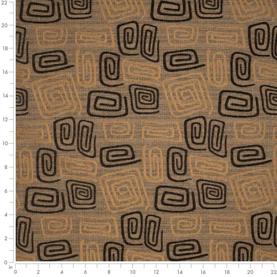 Mocha - Brown AbstractGeometric Upholstery Fabric 54 Inches" {2}