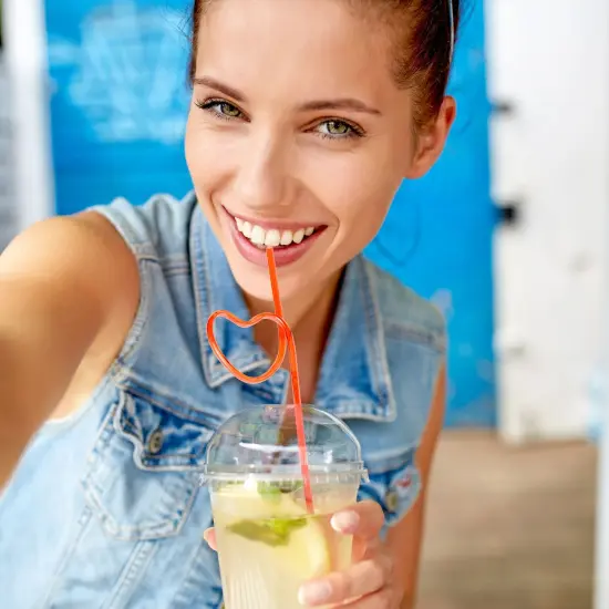 100 Pack Loopy Crazy Plastic Straws for Kid's Birthday Party, Classroom Celebration Multicolor {4}