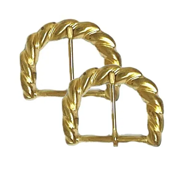 Brass Plated Prong Belt Buckle 1.5 Inche {1}