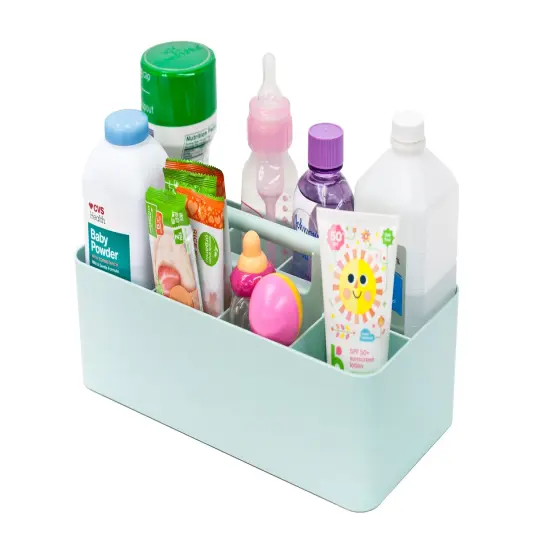 Enjoy Organizer - 4 Pack Portable Plastic Caddy with Handle | Desk, Makeup, Dorm Caddy, Made In USA {3}