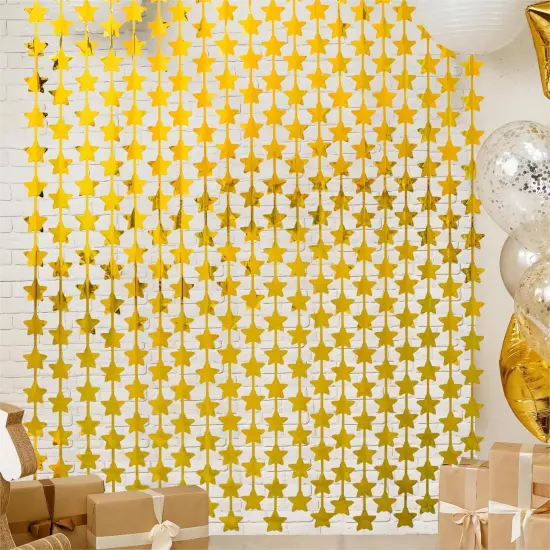 2 Pack Gold Stars Birthday Party Decorations {1}