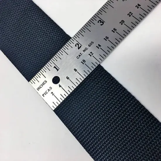 2 Inch Black Polypropylene Webbing Sold by the Yard {6}