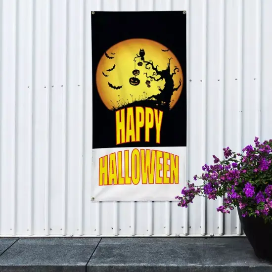 Kitcheniva Happy Halloween Vertical Vinyl Banner {3}