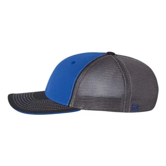 Richardson&reg; Pulse Sportmesh Flex Cap Royal/ Charc/ Black {4}