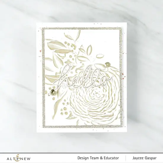 Ranunculus Bouquet 3D Embossing Folder {3}