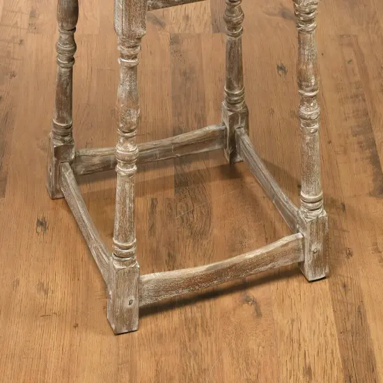 AA Importing 48443-BR Round Cambridge End Table {4}