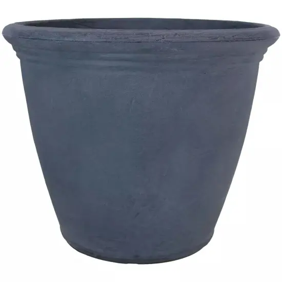 20 in Anjelica Polyresin Planter with UV-Resistance - Slate {3}