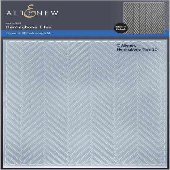 Herringbone Tiles 3D Embossing Folder {1}
