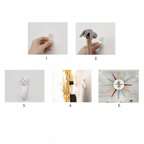 Modern Wall Clock Starburst Ball Clock Colorful MidCentury Home Kitchen Decor {2}