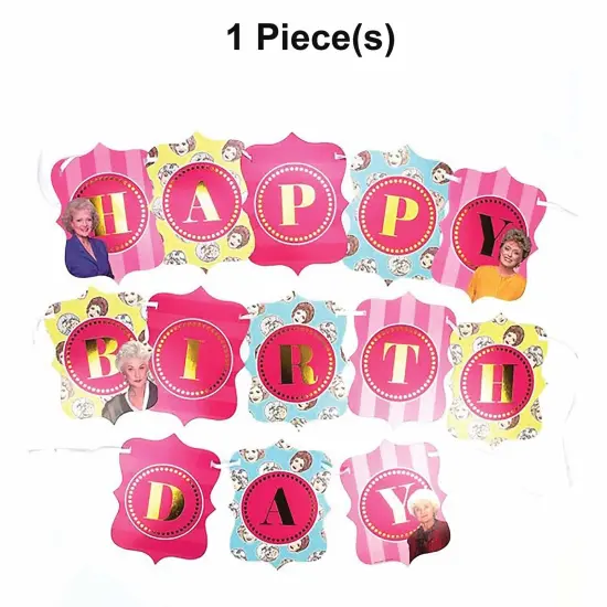 The Golden Girls Happy Birthday Jointed Banner {1}