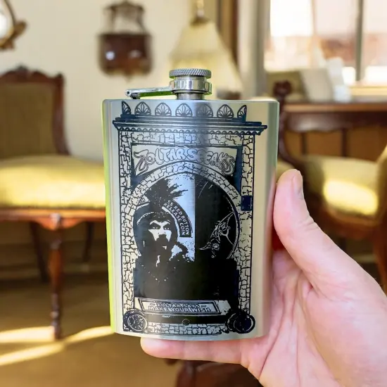 8oz Zoltar Speaks Stainless Steel Flask {5}
