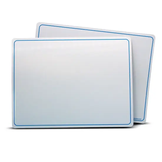 Magnetic Dry Erase Learning Mat, Two-Sided Plain, 9" x 12", Pack of 12 {1}