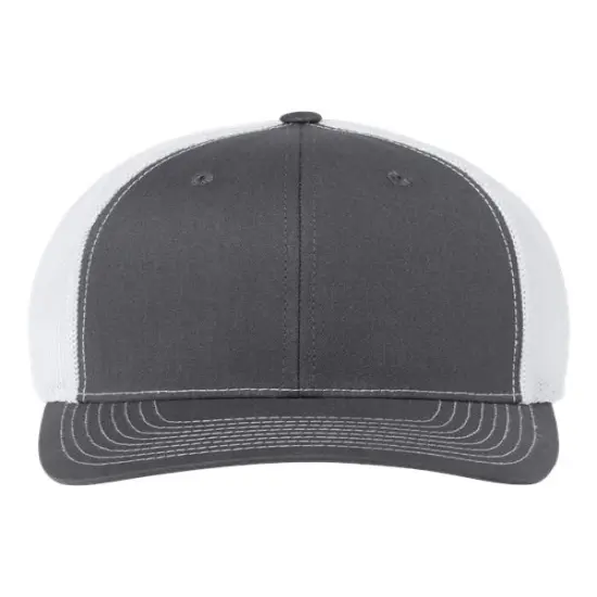 Richardson&reg; R-Flex Adjustable Trucker Cap Charcoal White {1}