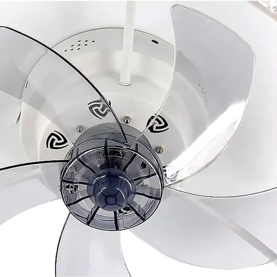 Kitcheniva 20" Ceiling Fans With Lights LED Enclose White {7}