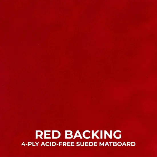 Classic White Wood Shadown Box Frame with Acrylic Front - Red Suede Backing, 30 Sizes {5}