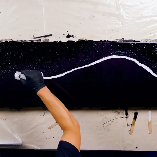 Super Clear Craft Art Resin Kit, Create Your Own DARK Ocean Resin Crafts! Includes Epoxy, Mica Colors & Supercolors Pigment Dispersion colors {9}