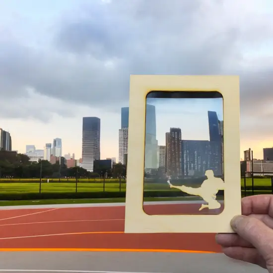 Karate photo frame insert Baltic Birch (FRAME NOT INCLUDED) {7}