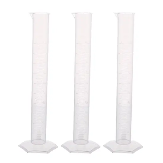 Polypropylene Measuring Cylinder, Hexagonal Base, 1000ml, Pack of 3 {1}