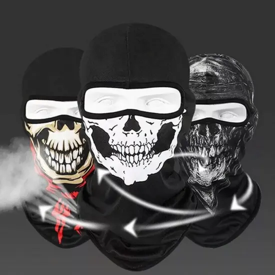 Kitcheniva Balaclava Halloween Skull Face Motorcycle Mask {7}
