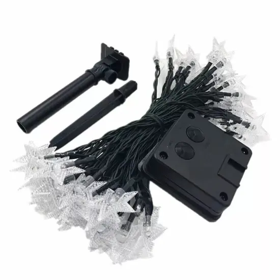 Christmas Solar Star String Lights 16.4FT 50LED Outdoor Solar Patio Lights {1}