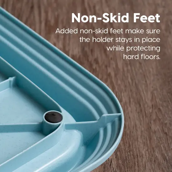 IRIS USA Pee Pad Holder, Fits 23.5"x35.5" or Larger, XL, Marking and Leg Lifting Dog Pad Hoder, Foldable, Secured Latches, Non-Skid Rubber Feet, High Polish Finish for Easy Cleaning, Blue {3}