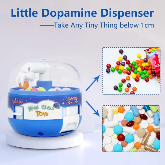 Mini Claw Machine Toys for Kids & Adults with Mini Dinosaur Figures Prizes, Stuff Things that Actually Work, Mini Arcade Game Miniature Novelty Toys for 3+ Year Old Boys & Girls {3}