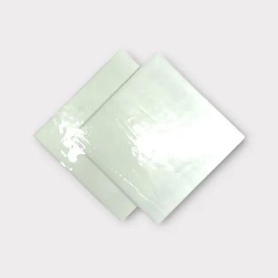 White Opaque COE 96 Fusible Glass Sheets / Mosaic Squares - 2 Pack {1}