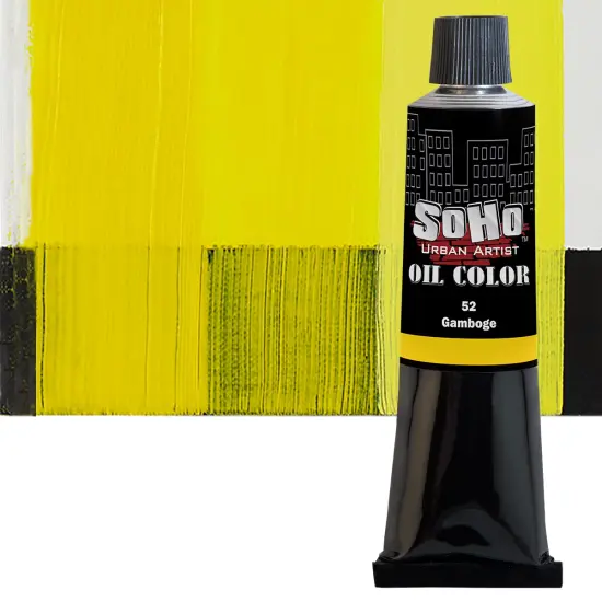SoHo Urban Artist Oil Paint - 2 Pack, Gamboge 2 Pack - 170 ml Tube - Best Valued Oil Colors for Painting with Excellent Pigment Load {3}