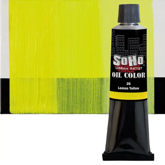 SoHo Urban Artist Oil Paint - 2 Pack, Lemon Yellow 2 Pack - 170 ml Tube - Best Valued Oil Colors for Painting with Excellent Pigment Load {3}