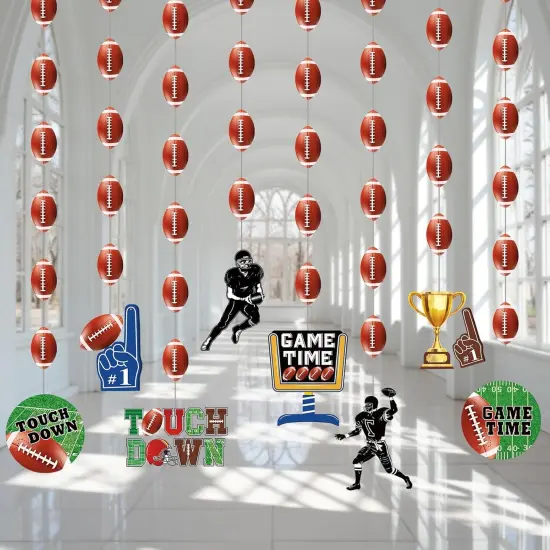 8 Pcs Football Garland Banner Football Party {1}