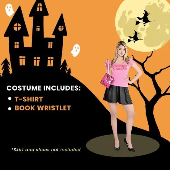 Mean Girls: On Wednesday We Wear Pink Costume Kit Adult | T-Shirt, Burn Book Wristlet {6}