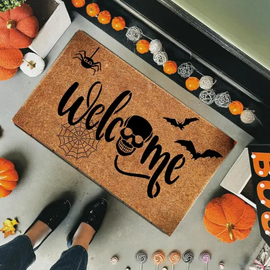 Halloween Stencils for Door Mats Welcome(Halloween Boo) {5}